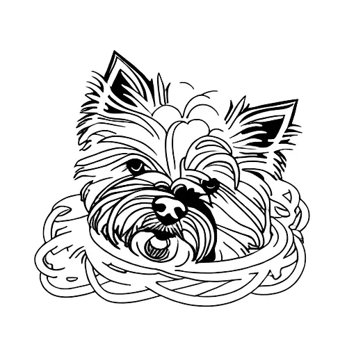 Westie dog  tattoo design idea