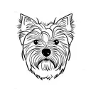 Westie dog  tattoo design idea