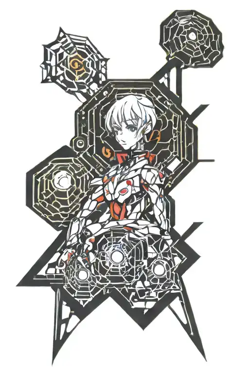 evangelion ayanami rei tattoo design idea