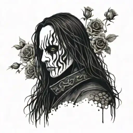 RIP joey jordison all hope is gone too soon WITH BLACK ROSES tattoo design idea