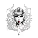 Taylor Swift  tattoo design idea