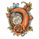 kidney tattoo design idea