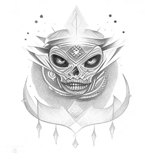 A chicano letters spellin "All eyes on me" tattoo design idea