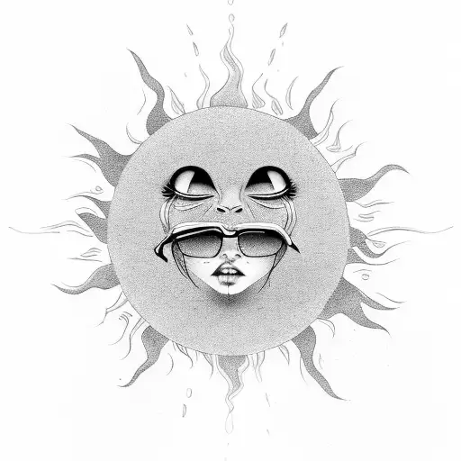 Text: There is sun after rain, love after pain  tattoo design idea