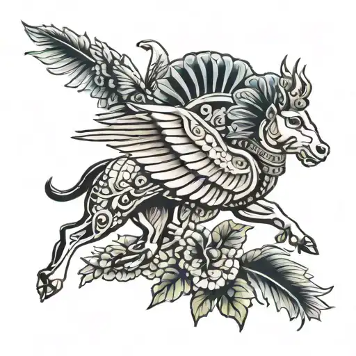 Assyrian life meaning tattoo design idea