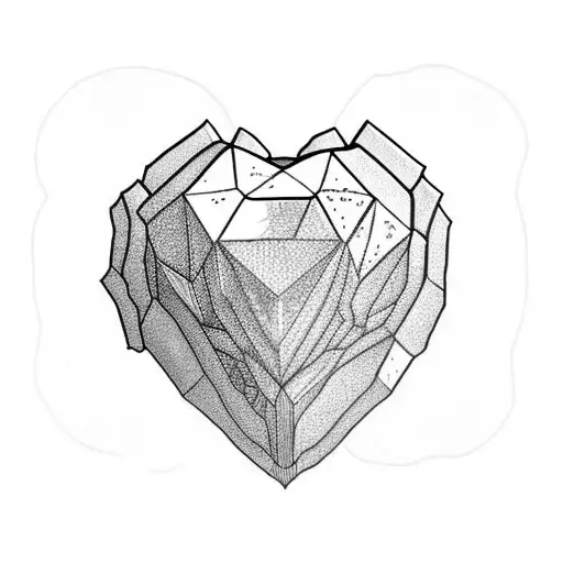 Minecraft hearts tattoo design idea