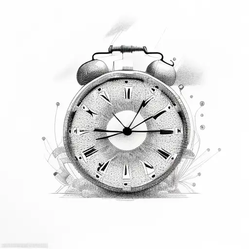 Clock ; Nothing lasts forever tattoo design idea