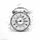 Clock ; Nothing lasts forever tattoo design idea