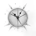 Clock ; Nothing lasts forever tattoo design idea