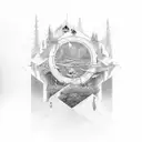 Nothing lasts forever tattoo design idea