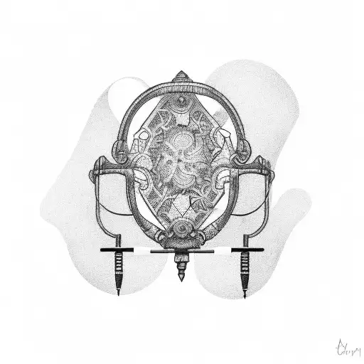 A old school weight scale  tattoo design idea