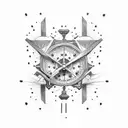 A old school weight scale  tattoo design idea