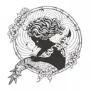 Inner child break free tattoo design idea