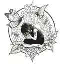 Inner child break free tattoo design idea