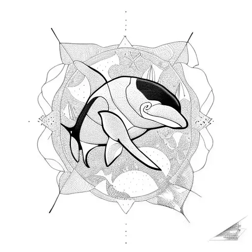 Orca tattoo design idea