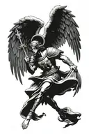 archangel raphael shoulder tattoo tattoo design idea