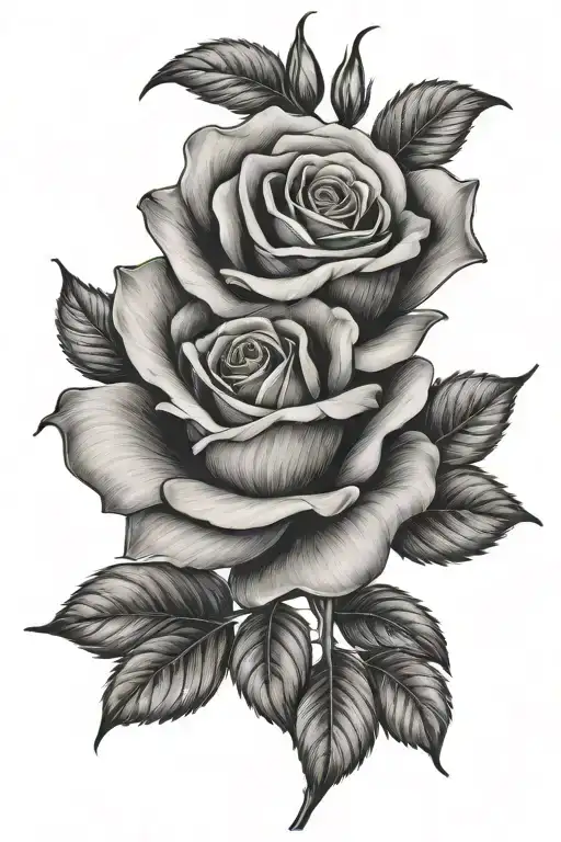 Rose flower, Ameliah-Jane tattoo design idea
