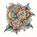 ripples tattoo design idea