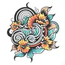 ripples tattoo design idea