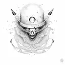 ancre marine  tattoo design idea