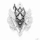 ancre marine  tattoo design idea