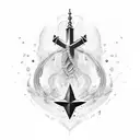 ancre marine  tattoo design idea