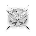 Japanese crane tattoo design idea