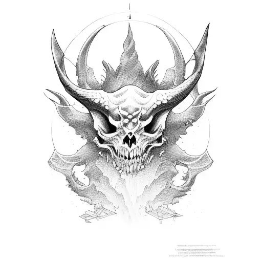 ángel y diablo  tattoo design idea