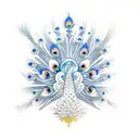 Peacock tattoo design idea