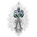 Peacock tattoo design idea