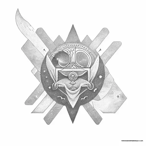 A spiritual trader sailing through the cosmos tattoo design idea