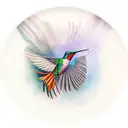 Trinidad, Feathers, Hummingbird,  tattoo design idea
