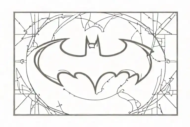 Batman logo tattoo design idea