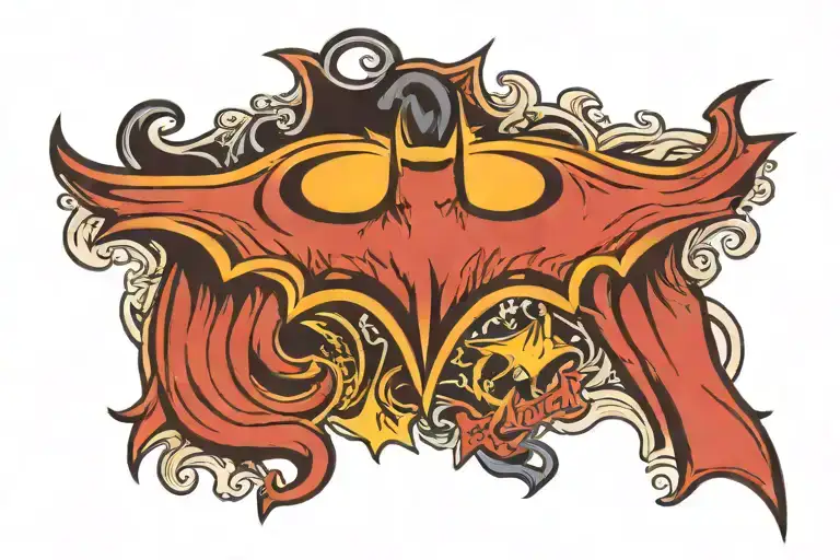 Batman logo tattoo design idea
