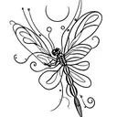 Dragonfly tattoo design idea