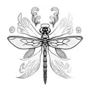 Dragonfly tattoo design idea
