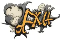 word "XII" with clouds in the back for shading tattoo design idea