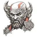kratos tattoo design idea