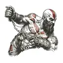 kratos tattoo design idea