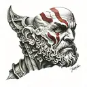 kratos tattoo design idea