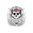 Wemon Angels day of the dead tattoo design idea