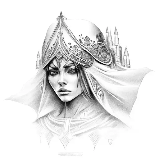 priestess tattoo design idea