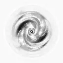 galaxy with stars, black hole and planet mars tattoo design idea