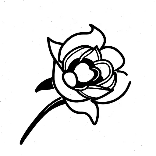 dragon con flores tattoo design idea