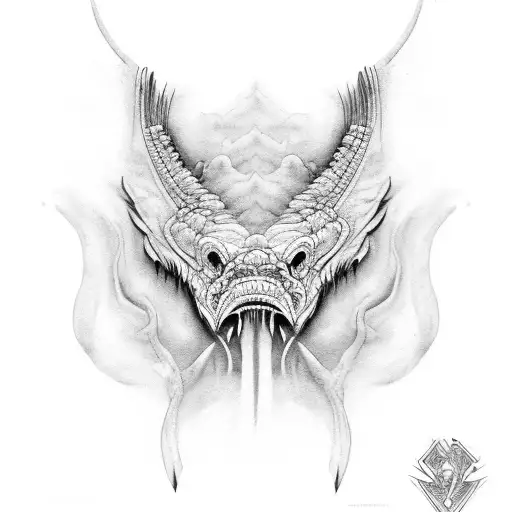 beach water ribs tattoo design idea