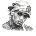 Chris brown tattoo design idea
