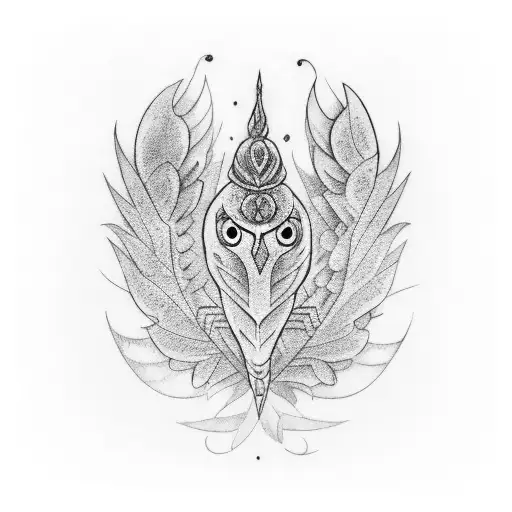 quetzal tattoo design idea