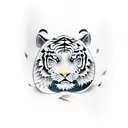 Samurai, tiger, dragon tattoo design idea