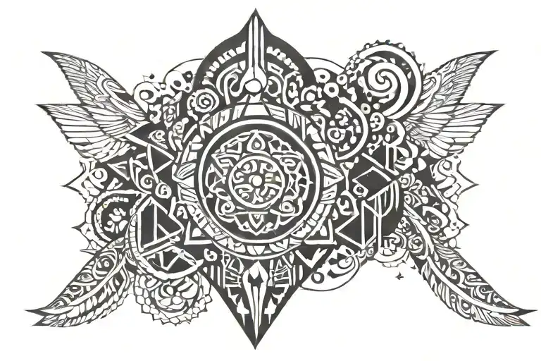 Names (Lukas James and Mia Elizabeth) and dates April 19, 2018 and October 21, 2019 tattoo design idea