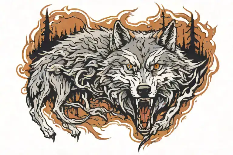 Throw me to the wolves I'll be back with a pack tattoo design idea